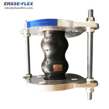 Flange type rubber bellow flexible expansion joint